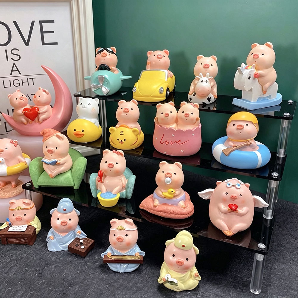 Soap Making Friend - แม่พิมพ์ซิลิโคนรูปหมูนำโชค สำหรับปูนปลาสเตอร์ เทียน DIY เรซิ่นอีพ็อกซี่ สบู่