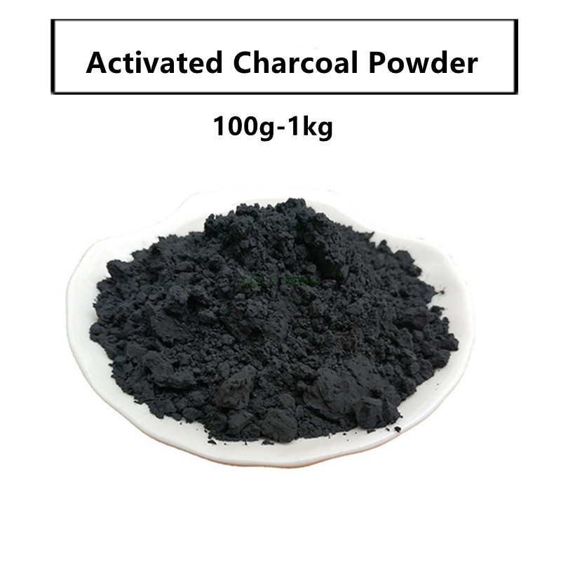 Activated Charcoal Powder - Pure Charcoal ผง,ผงถ่านกัมมันต์,เกรดอาหารแปรงผงถ่าน100G-1Kg