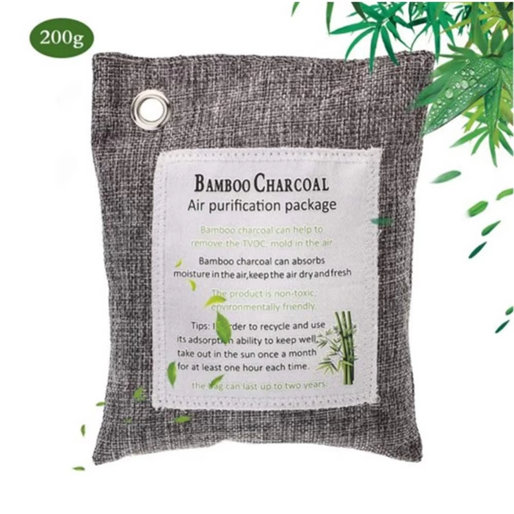 Activated Charcoal Powder - ถุงถ่านไม้ไผ่ 1 ชิ้น สำหรับดับกลิ่นตู้เย็น ถ่านกัมมันต์ สำหรับตู้เสื้อผ้า