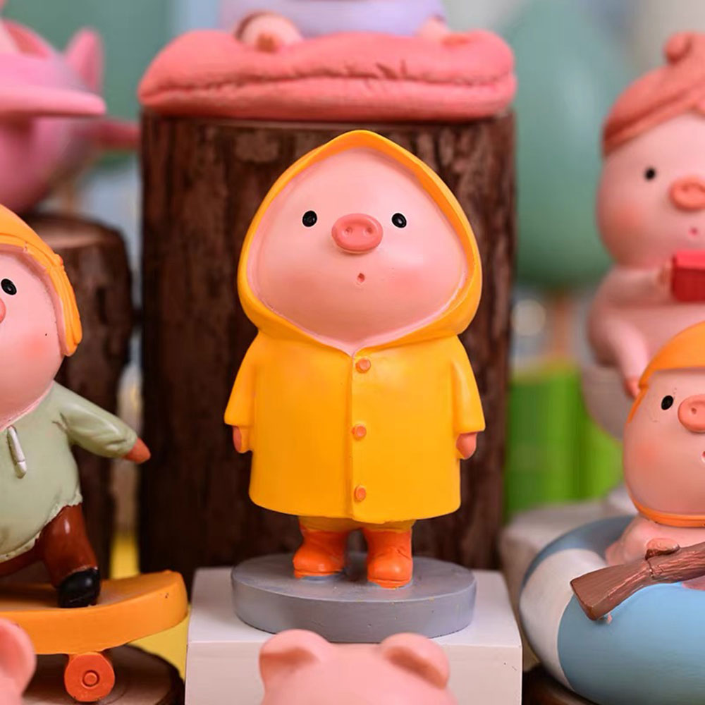 Soap Making Friend - แม่พิมพ์ซิลิโคนรูปหมูนำโชค สำหรับทำปูนปลาสเตอร์ เทียน เรซิ่น สบู่ ของตกแต่งบ้าน
