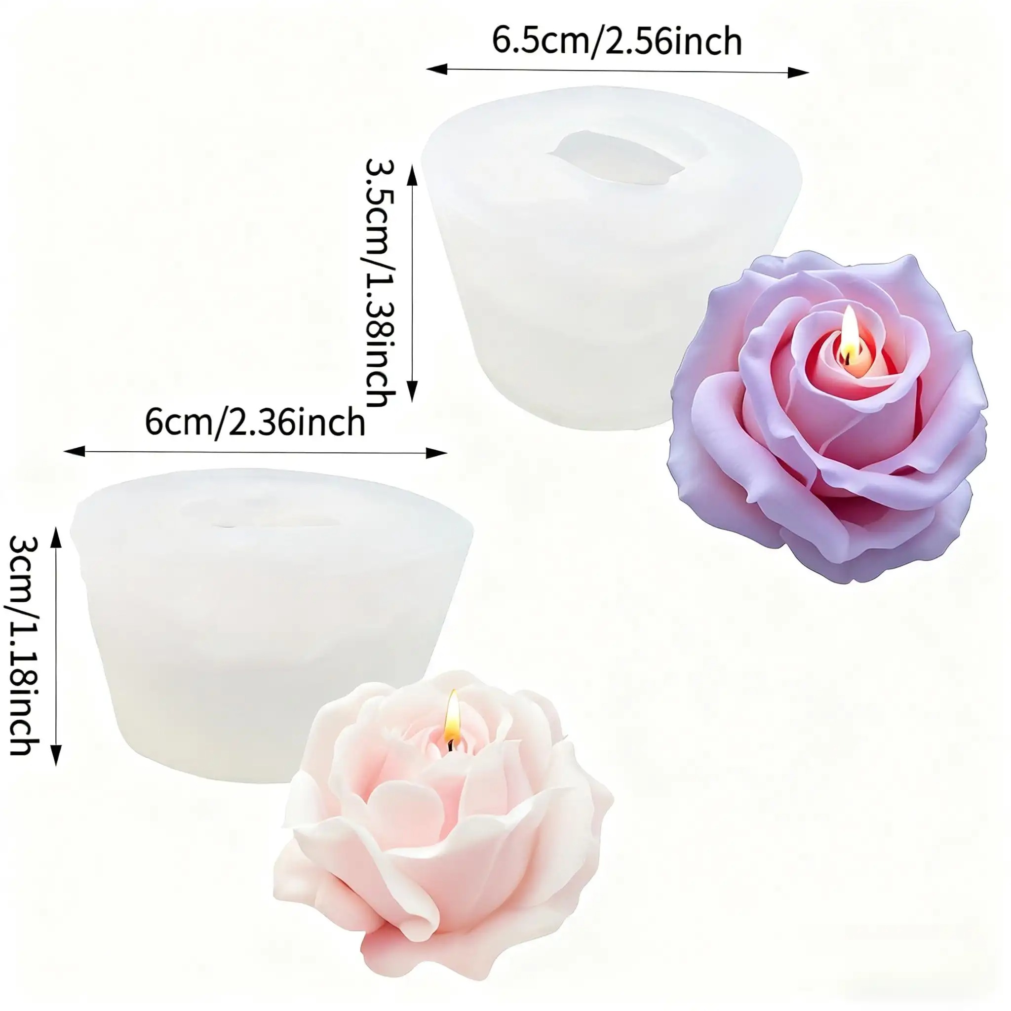 แม่พิมพ์เทียนซิลิโคนรูปดอกกุหล - Soap Making Additives บทวิจารณ์และราคา