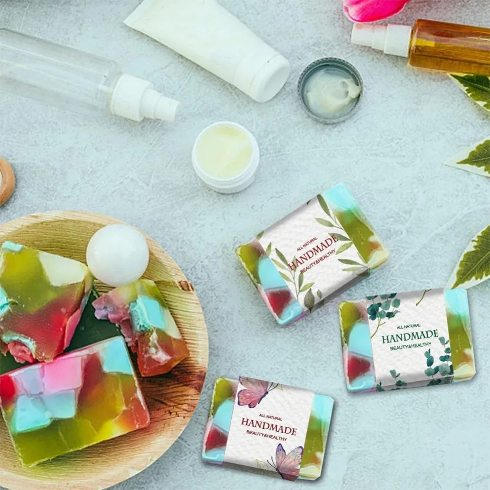 90PCS Handmade Wrap เทปฉลาก 9  - Soap Making Websites บทวิจารณ์และราคา