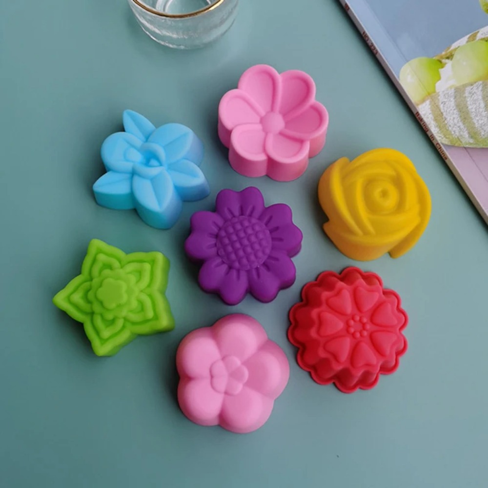 แม่พิมพ์ซิลิโคนรูปดอกไม้ขนาด 5 - Soap Making Supplies บทวิจารณ์และราคา