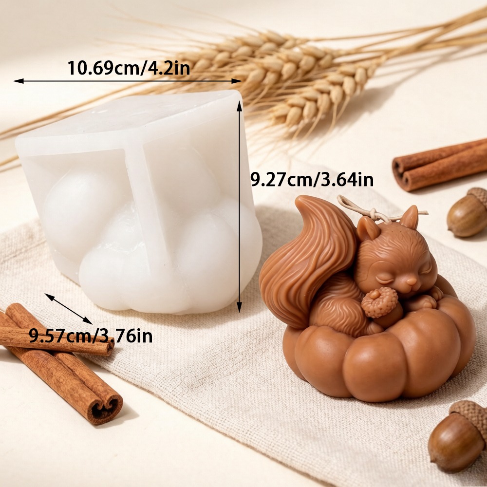 แม่พิมพ์ซิลิโคนรูปกระรอกและฟัก - Soap Making Friend บทวิจารณ์และราคา