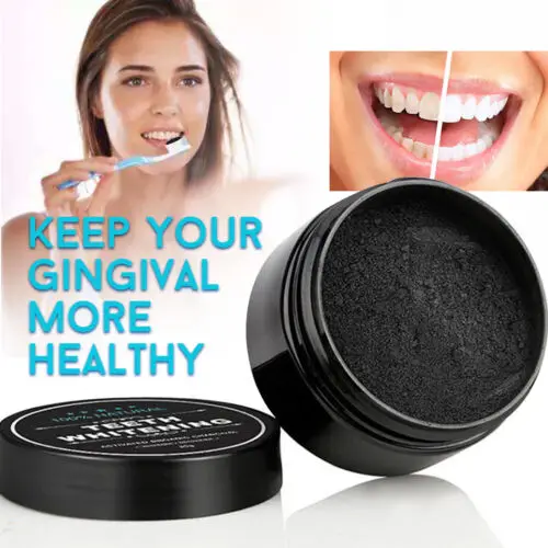 ผงถ่านกัมมันต์สีขาวบรรจุฟอกสีฟ - Activated Charcoal Powder บทวิจารณ์และราคา