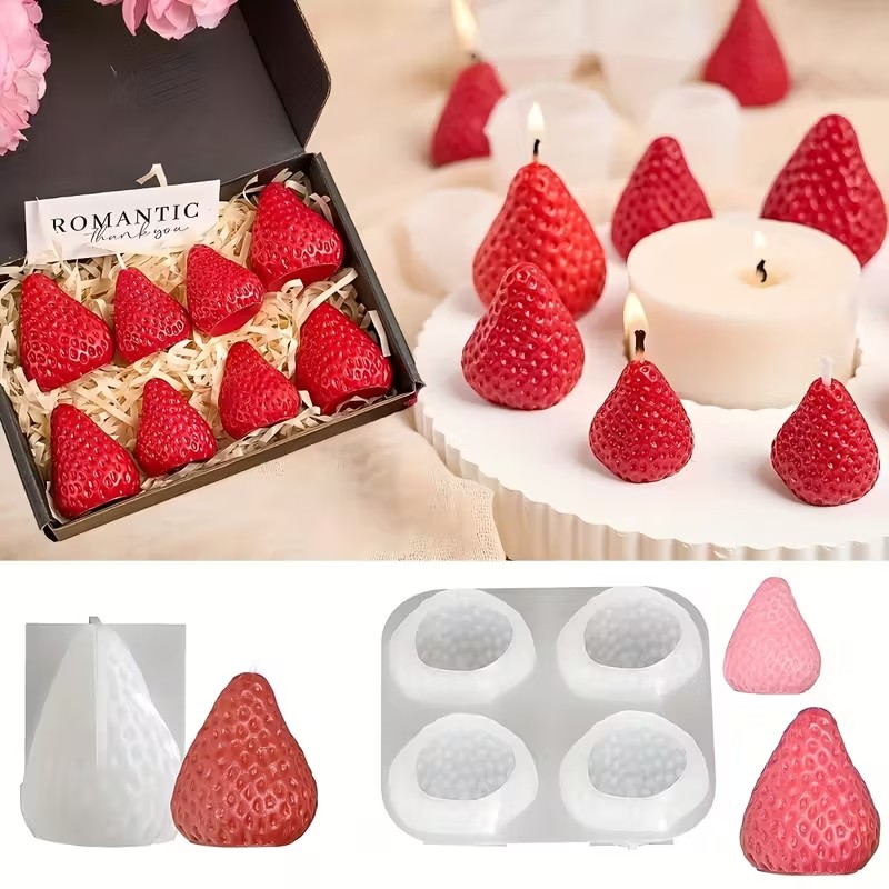 แม่พิมพ์เทียนซิลิโคนรูปสตรอว์เ - Soap Making Supplies บทวิจารณ์และราคา