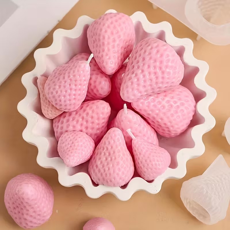 แม่พิมพ์เทียนซิลิโคนรูปสตรอว์เ - Soap Making Supplies บทวิจารณ์และราคา