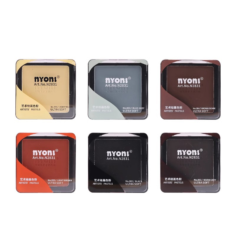 Nyoni ภาพวาดแบบเปียกแห้ง6สีผงส - Activated Charcoal Powder บทวิจารณ์และราคา