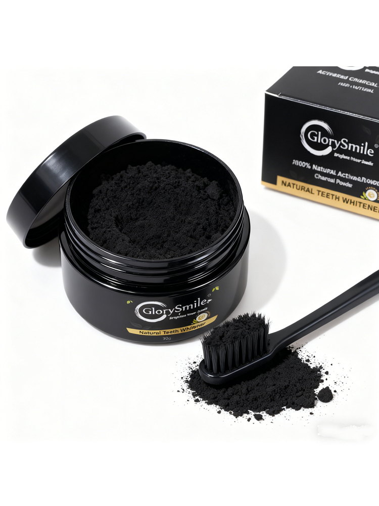 ผงฟอกสีฟันถ่านกัมมันต์กลอรี่สไ - Activated Charcoal Powder บทวิจารณ์และราคา