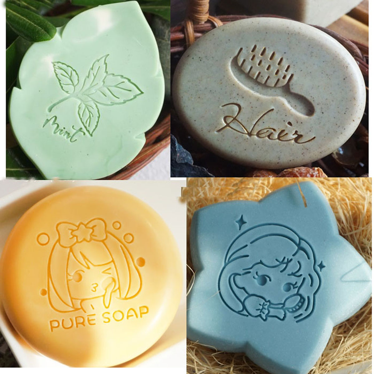 แสตมป์สบู่อะคริลิคใสสำหรับทำมื - Soap Making Websites บทวิจารณ์และราคา