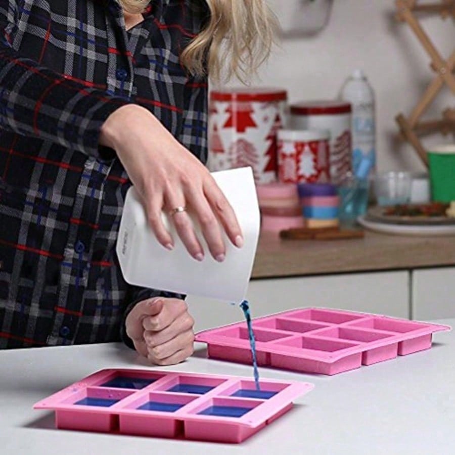 1-2 แพ็ค แม่พิมพ์ซิลิโคน DIY 6 - Soap Making Supplies บทวิจารณ์และราคา
