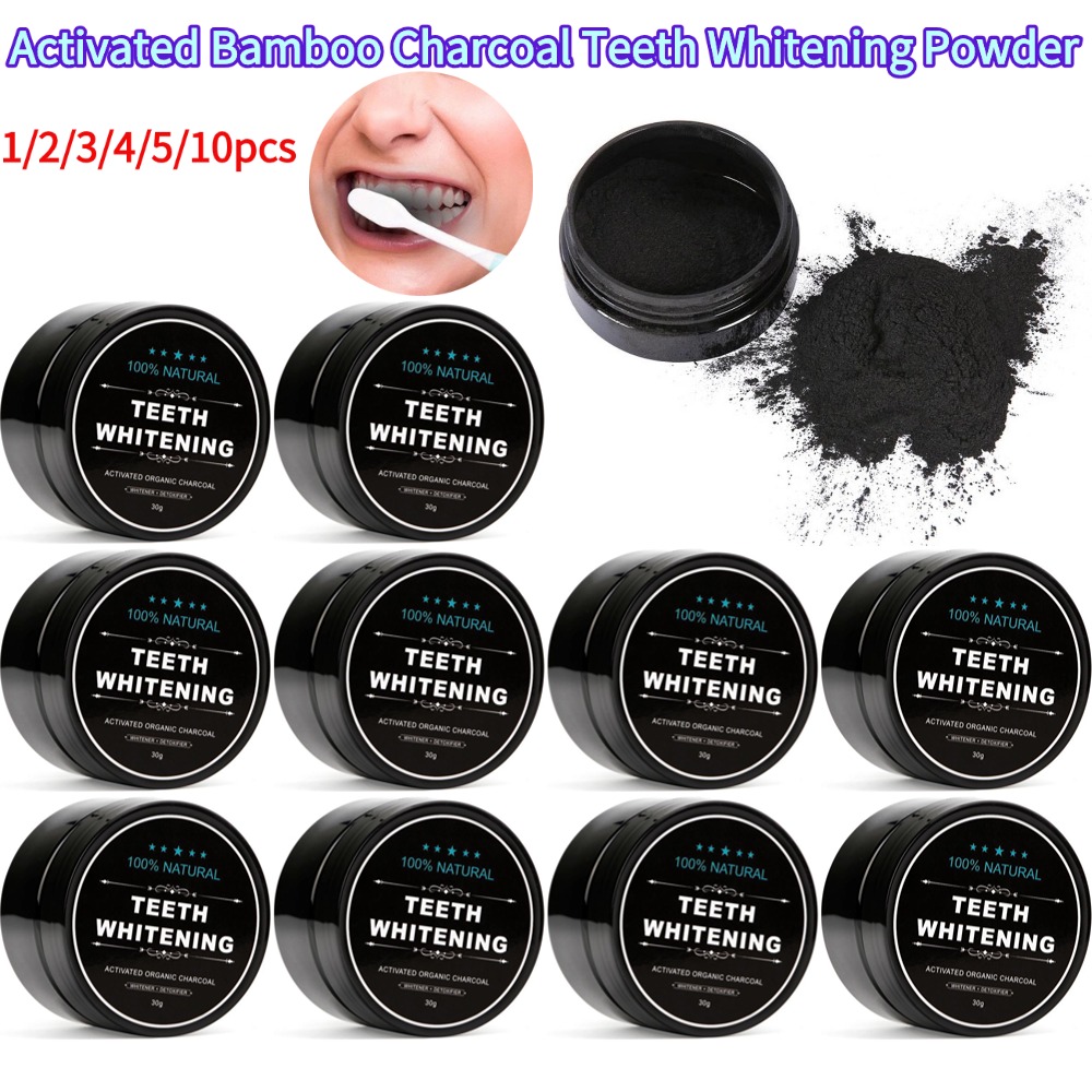 ผงฟอกสีฟัน ถ่านไม้ไผ่ออร์แกนิค - Activated Charcoal Powder บทวิจารณ์และราคา